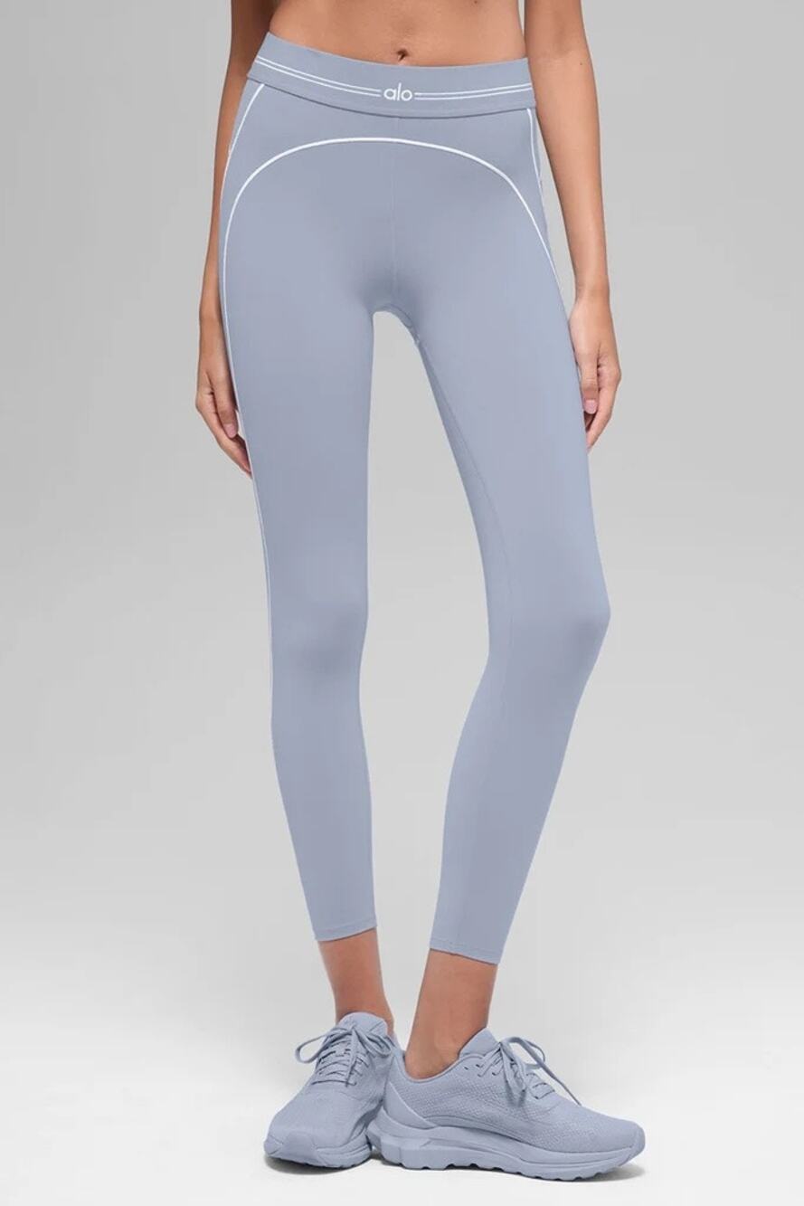Alo Yoga Airbrush High Waist 7/8 Heart Throb Legging Winter Frost Yoga XS/S
